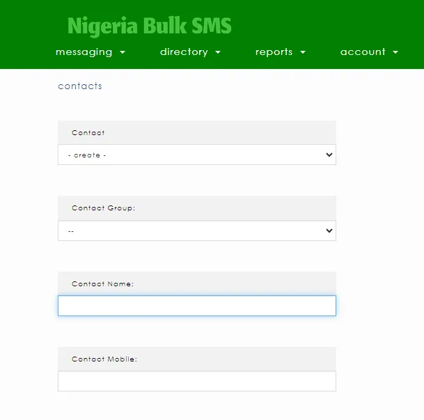 How to Use Personal Contacts on Nigeria Bulk SMS 2 how to use personal contacts on Nigeria Bulk SMS