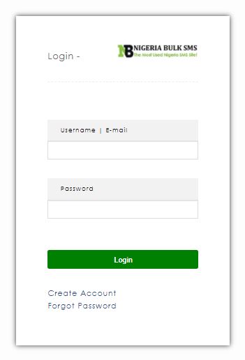 bulk sms nigeria login