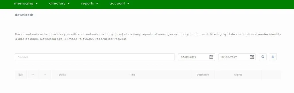 delivery report download